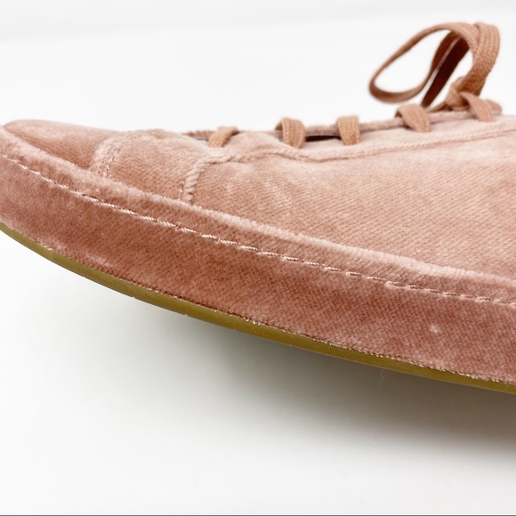 Joie Pink Daryl Velvet Low-Top Fashion Sneakers - Picture 8 of 8